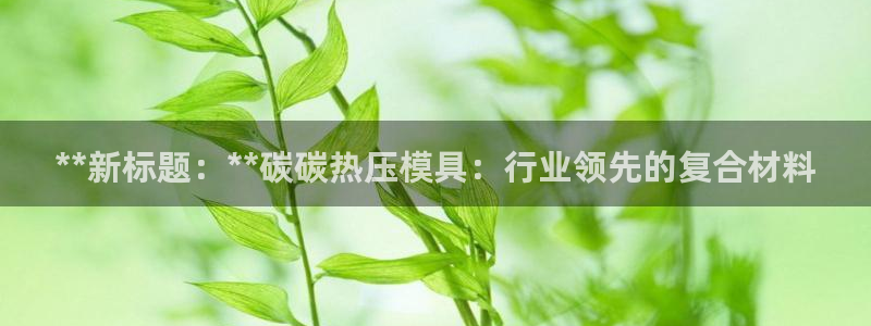 易倍科华生物科技有限公司：**新标题：**碳碳热压模具：