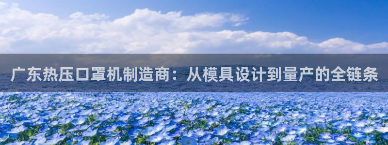 emc低频不过：广东热压口罩机制造商：从模具设计到量产的