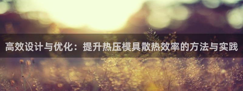 emcbet全站：高效设计与优化：提升热压模具散热效率的